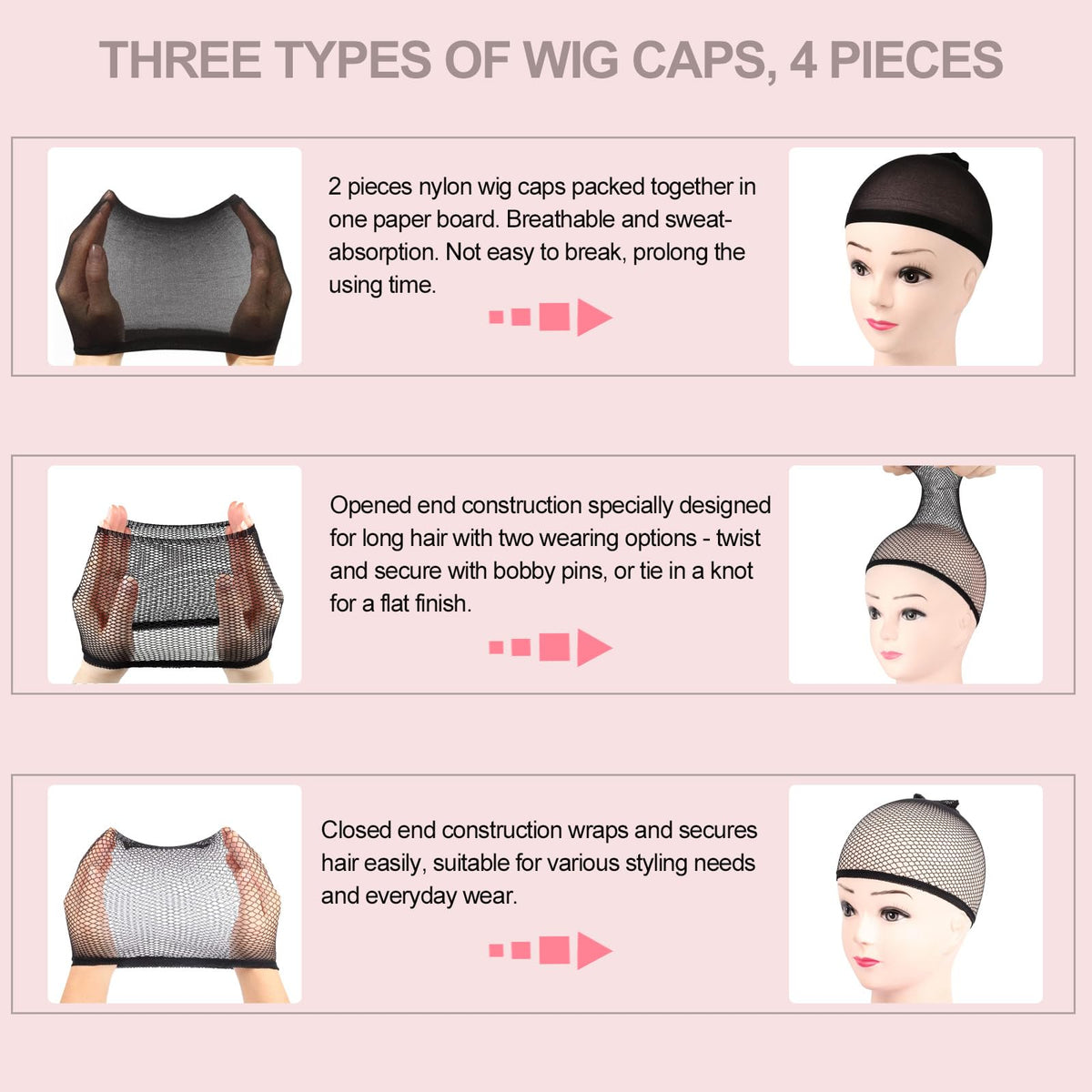 Ginogend salon-grade wig display offers durable, professional presentation.