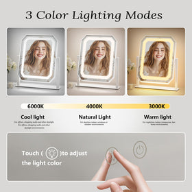 GioeDa mirror with three lighting modes for varied environments