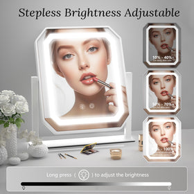 GioeDa mirror demonstrates stepless brightness control for precise lighting