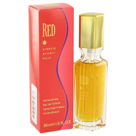 Giorgio Beverly Hills Red for Women bottle close-up, versatile for casual days and evenings.