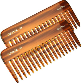 Giorgio G49 large detangling comb with wide teeth for effortless wet hair detangling