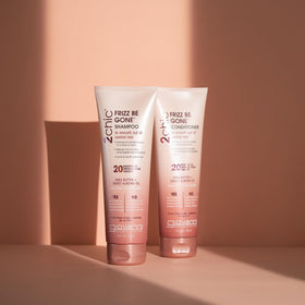 GIOVANNI 2chic Frizz Be Gone after washing hair shows smooth, frizz-free finish.
