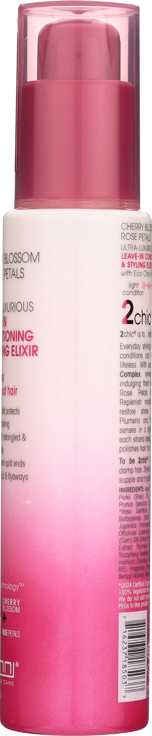 GIOVANNI 2chic leave-in elixir heat-protection supports styling