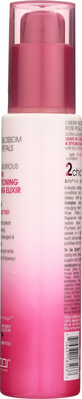 GIOVANNI 2chic leave-in elixir heat-protection supports styling