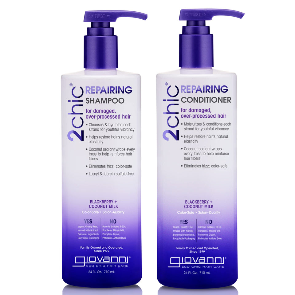 GIOVANNI 2chic Ultra-Repairing shampoo bottle pour nourishes damaged hair