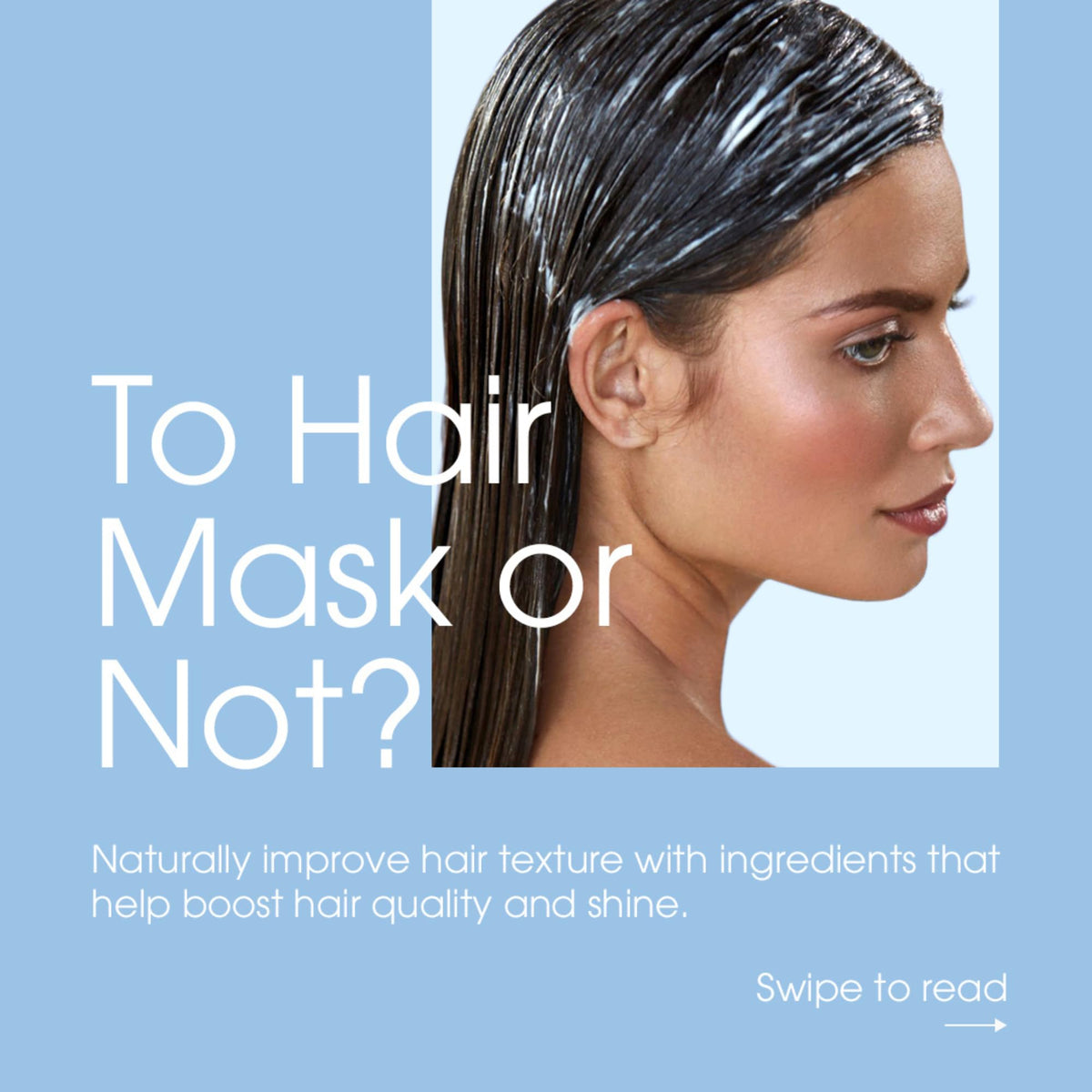 Application of Giovanni Biotin & Collagen Hair Mask for smooth detangling