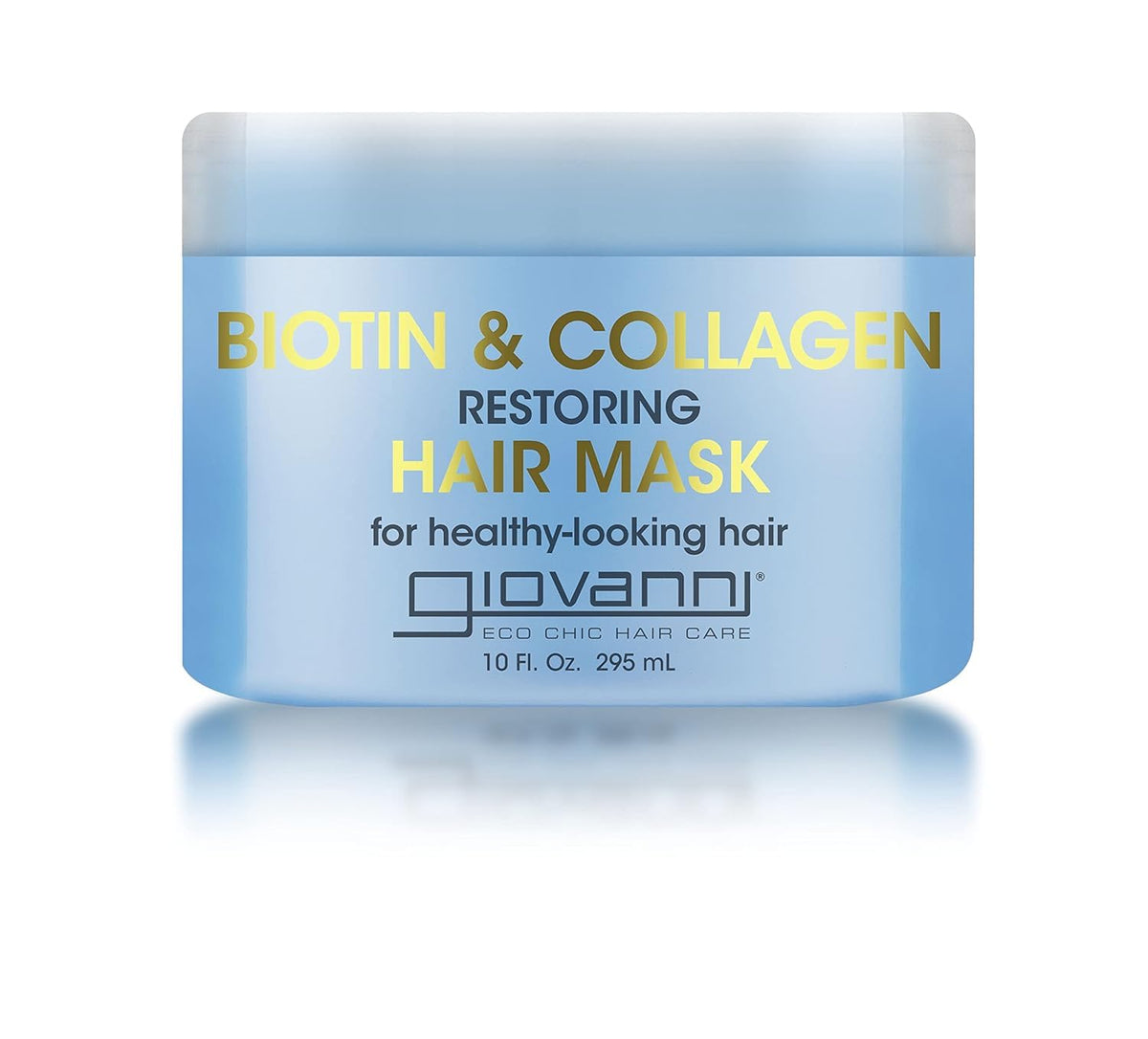 Giovanni Biotin & Collagen Hair Mask bottle delivers deep hydration for shine