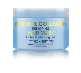 Giovanni Biotin & Collagen Hair Mask bottle delivers deep hydration for shine