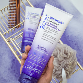 GIOVANNI blackberry-coconut milk essence visual suggests nourishment and frizz control