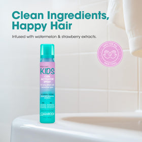 Giovanni Eco Chic KIDs Curl Activator Spray close-up curls showing texture.