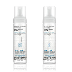 GIOVANNI Mousse Air-Turbo Charged bottle shows lightweight curl control and shine