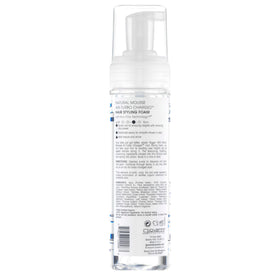 GIOVANNI Mousse Air-Turbo on hair demonstrates frizz control