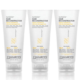 GIOVANNI Nutrafix 3-pack display highlights deep conditioning for damaged hair