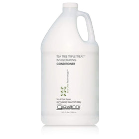 GIOVANNI Tea Tree Triple Treat bottle – cooling peppermint aroma for refreshed scalp.