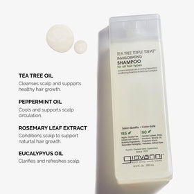 Rich lather from GIOVANNI shampoo indicates deep cleanse and manageability.