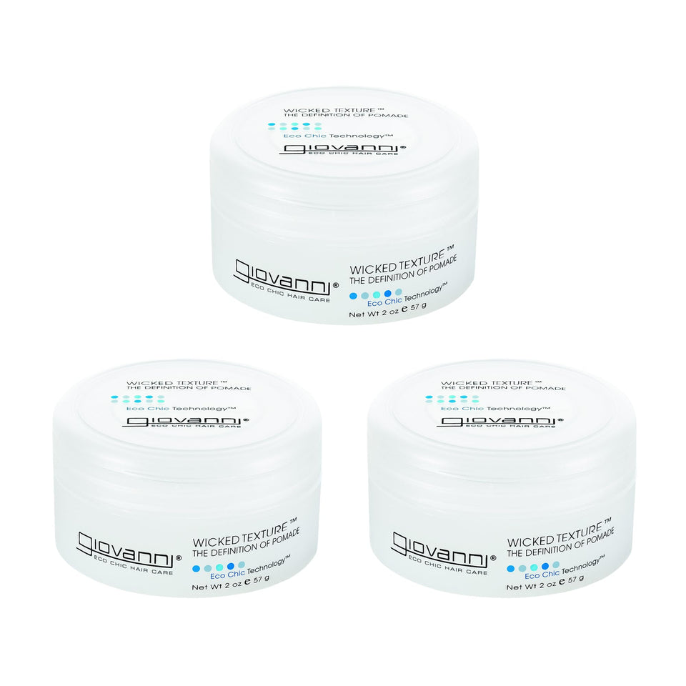 Giovanni Wicked Texture pomade jar for defined style and easy washout.