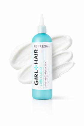 GIRL+HAIR G+H Refresh bottle pour promotes daily hair hydration.