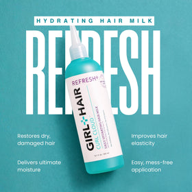 GIRL+HAIR G+H Refresh scalp application on clean hair.