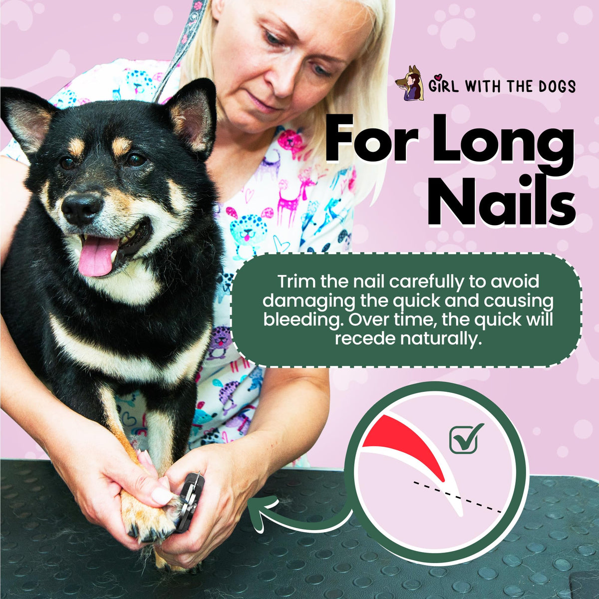 Girl With The Dogs small breed nail clippers designed for precise trimming.