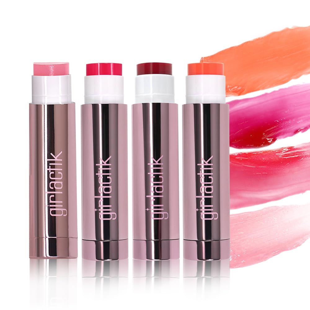 Girlactik Jello Gloss Balm with pink lemonade scent brightens daily lips.