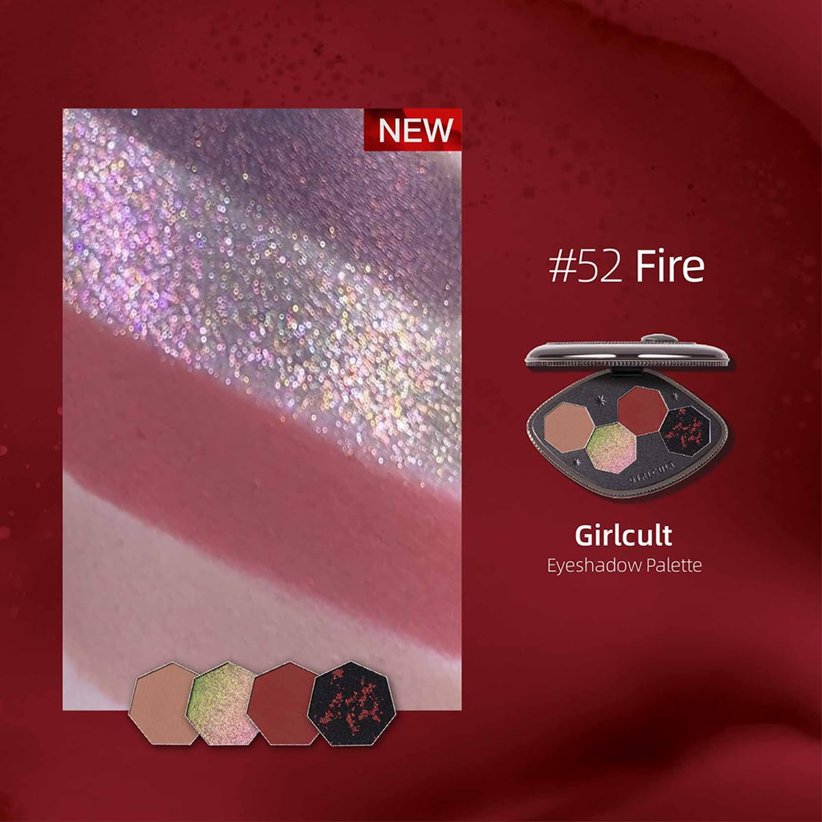 GIRLCULT matte and glitter shades swatches for bold day-to-night looks