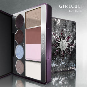 GIRLCULT all-in-one makeup palette highlighter provides radiant glow and smooth application
