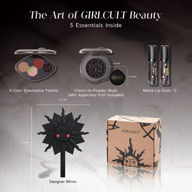 GIRLCULT cream blush swatches showing natural flush on skin.