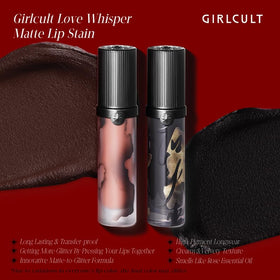 GirlCult Matte Lip Stain transfer-resistant finish stays fresh through daily activities.