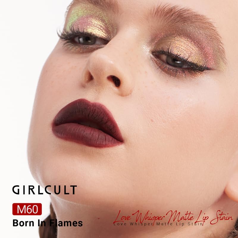 GirlCult Matte Lip Stain soft mousse texture provides breathable comfort.