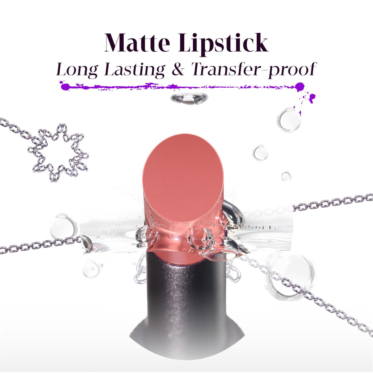 GIRLCULT Matte Lipstick S11 soft-focus matte image demonstrates blurring of lip lines