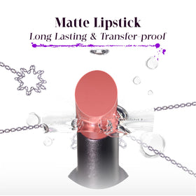 GIRLCULT Matte Lipstick S11 soft-focus matte image demonstrates blurring of lip lines