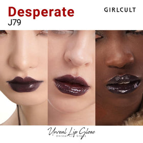 GIRLCULT lip gloss tube showing non-sticky cushiony texture for comfortable wear