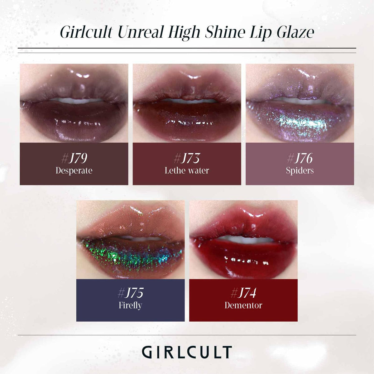 GIRLCULT sheer gloss options deliver natural tint with easy removal
