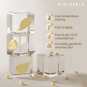 GIRLEARLE at-home waxing setup ready for facial and body waxing.