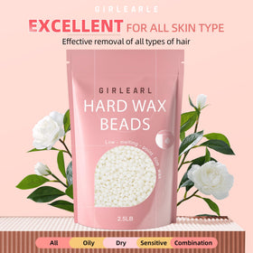 GIRLEARLE easy-to-use hard wax beads for DIY waxing sessions.