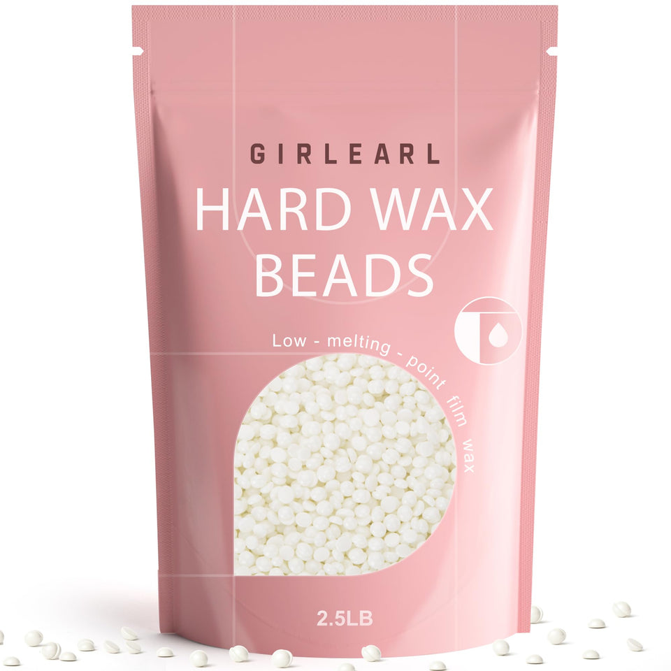 GIRLEARLE unscented wax beads for full body waxing and sensitive skin.