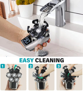 Gisaae IPX7 waterproof shaver for wet or dry grooming
