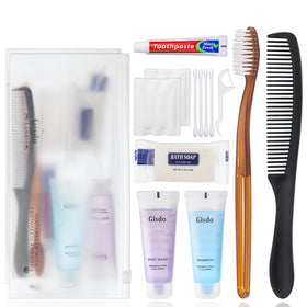 Gisdo 50-pack toiletry kit with soap and toothbrush for convenient bulk donations
