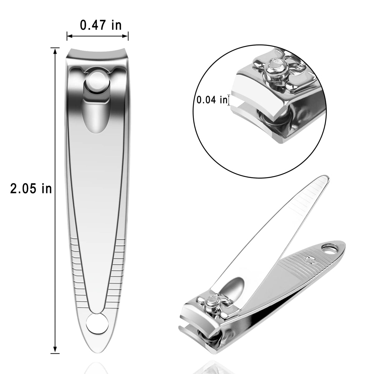 Gisdo durable polished nail clippers with a sharp edge.