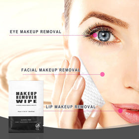 Gisdo individually wrapped wipes show quick, mess-free makeup removal on the go
