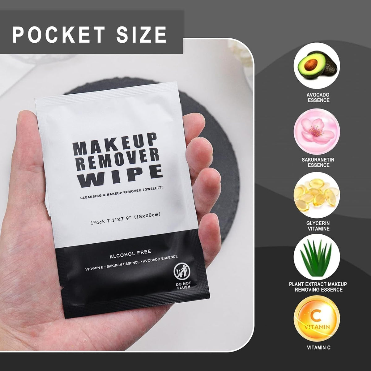 Gisdo travel-size wipes ideal for on-the-go cleansing during trips