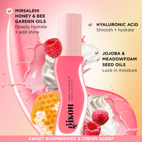 Gisou Gloss Hour Edition Glazed Plum gloss provides rich color and glow