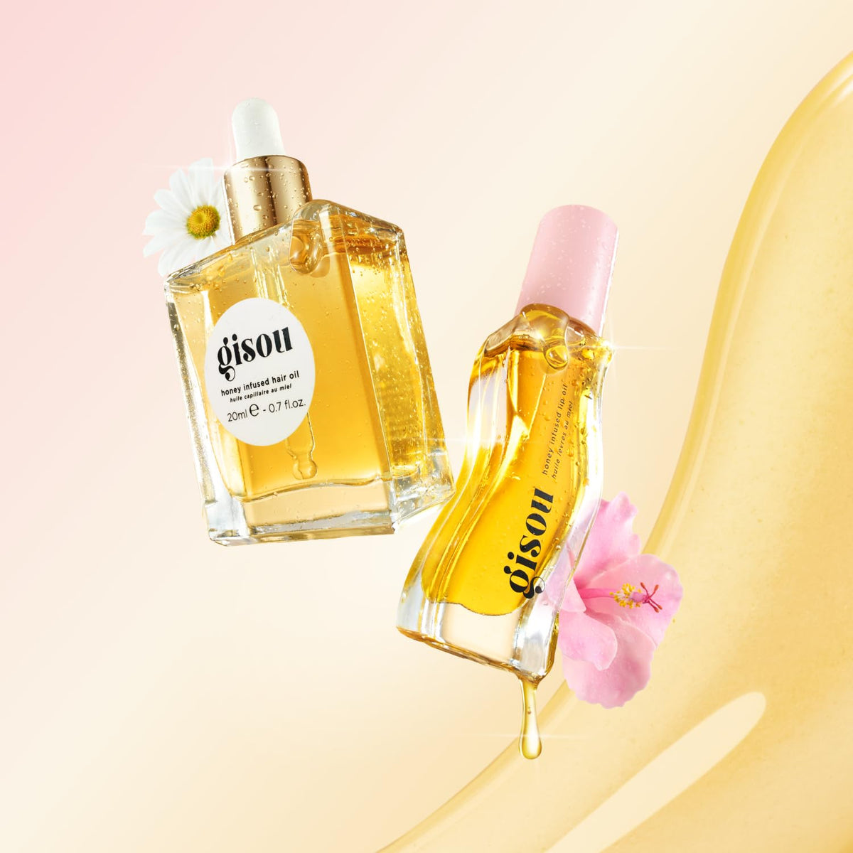 Gisou Honey Gloss Sets lip oil wear with gloss and hydration.