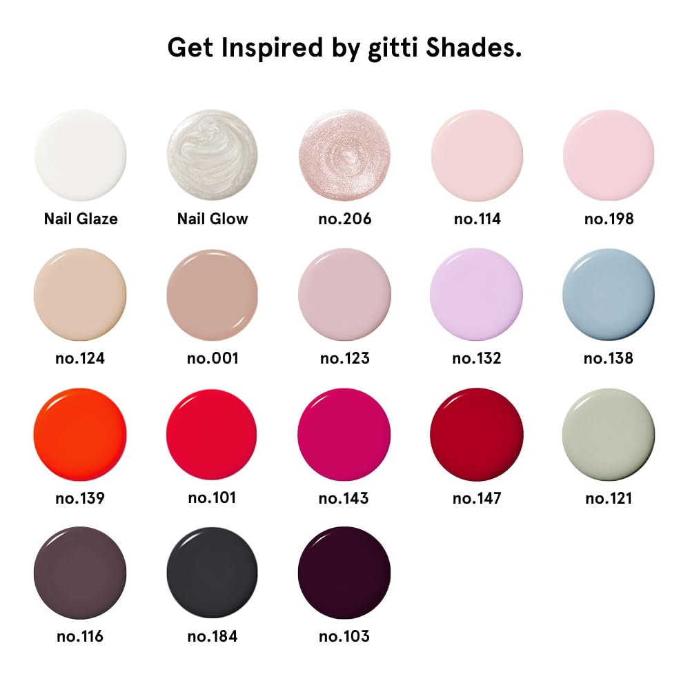 Gitti gluten-free nail polish option suitable for sensitive nails.