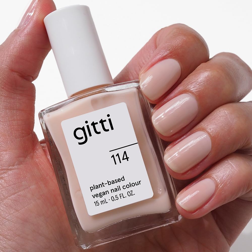 Gitti No. 114 Pink Sheen bottle with vibrant, long-lasting color.