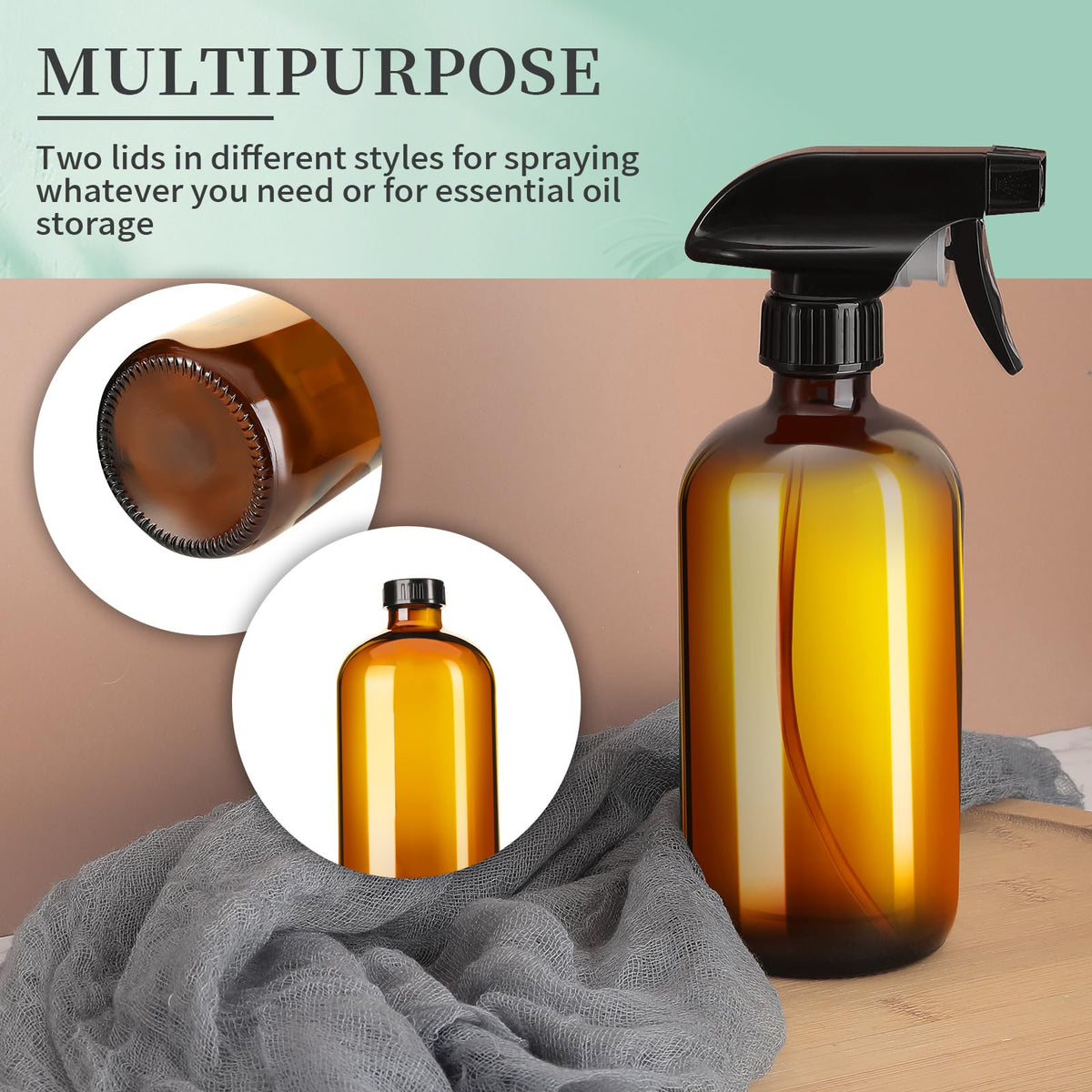 GIVAMEIHF dark amber glass helps protect contents from light.