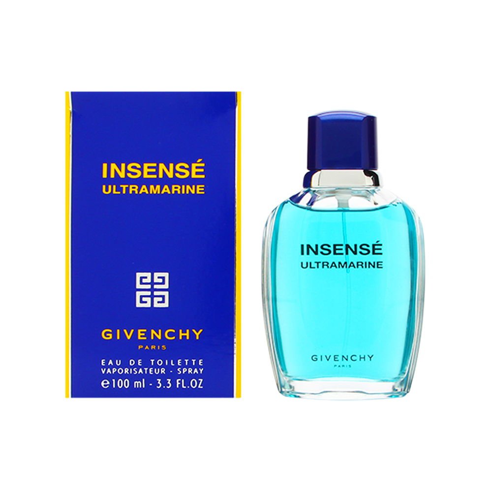 Givenchy Insense Ultramarine bottle spray for daytime wear with a fresh, versatile scent.