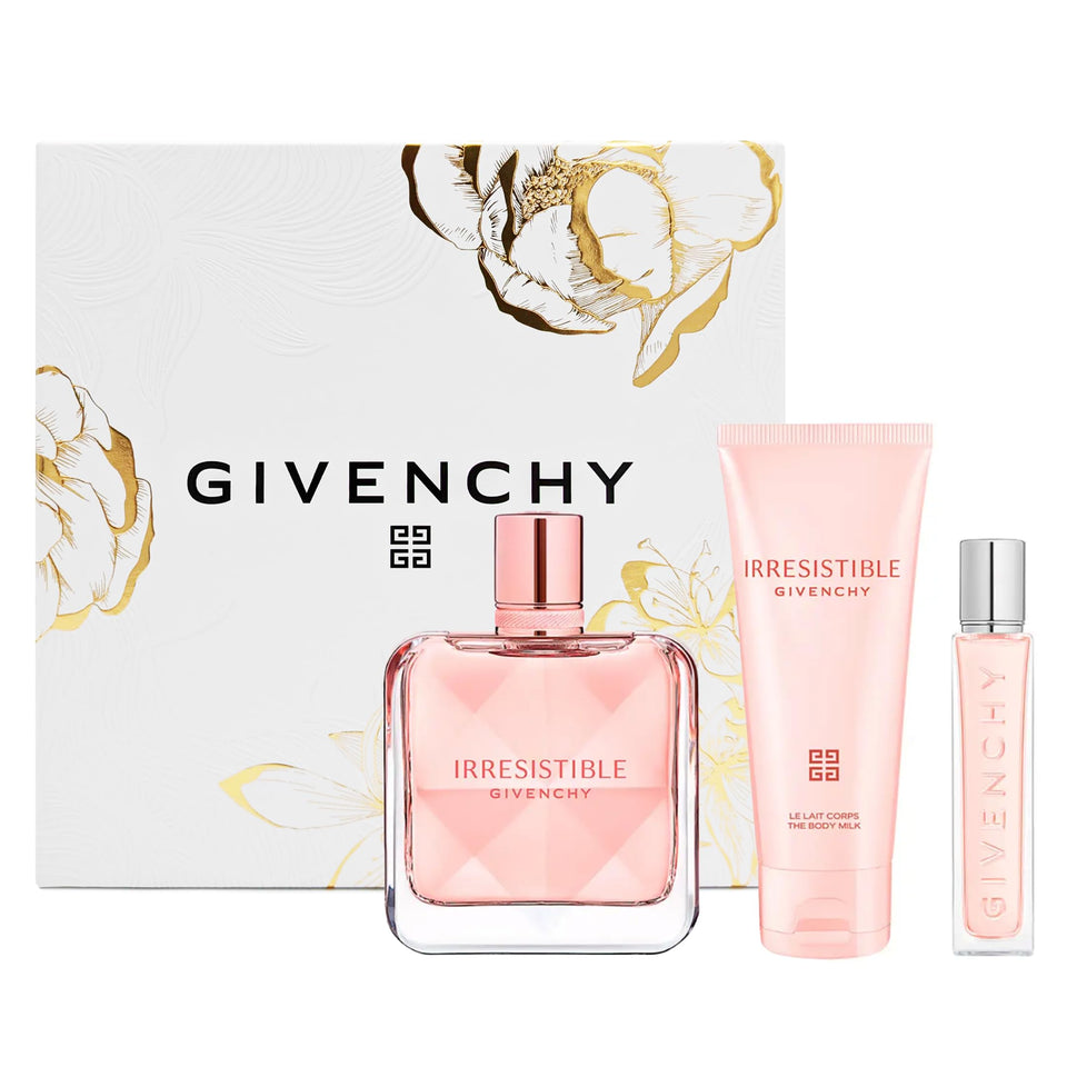 Givenchy Irresistible EDP bottle highlighting a floral-fruity blend for everyday elegance
