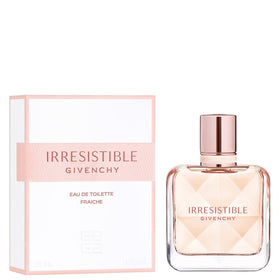 Givenchy Irresistible EDT Fraiche bottle on surface ready for everyday wear