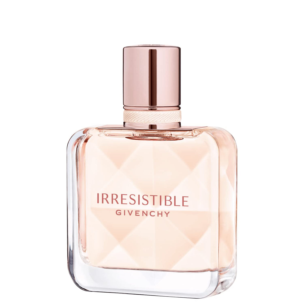 Givenchy Irresistible EDT Fraiche cap detail close-up highlighting premium packaging and femininity